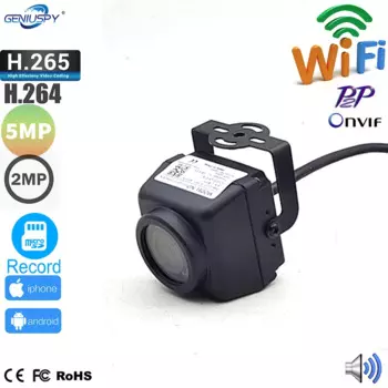 Мини-камера видеонаблюдения Camhi, 5 Мп, 2 МП, HD, Wi-Fi