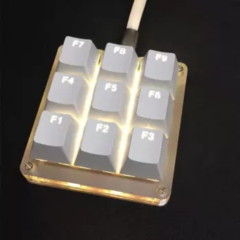 Мини-клавиатура с 9 клавишами, механическая, с RGB-подсветкой