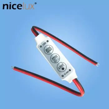 Мини-контроллер яркости для светодиодных лент 3528 5050, 5-24 В, 3 клавиши