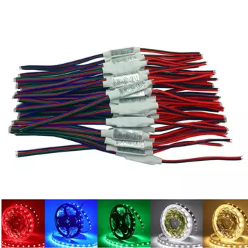Мини-контроллер RGB с 3 клавишами, 12 В, 24 В, 6 А, 4 контакта