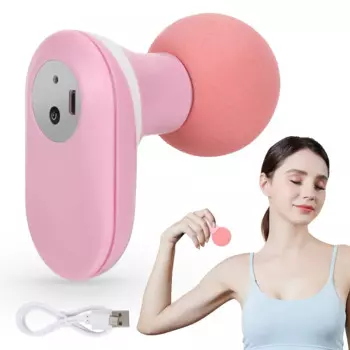 Мини-массажный пистолет, 6 скоростей, тихий, USB, портативный, ударный массажный пистолет для снятия боли, массажер для тела, подарок для искусственных мышц