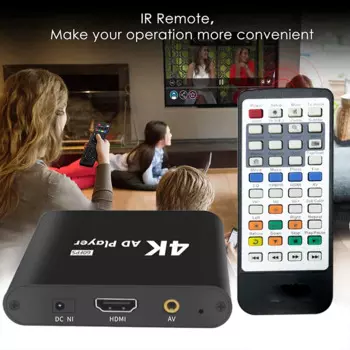 Мини-медиаплеер 4K HD, ресторан, рекламный экран фаст-фуда, цифровая вывеска, медиаплеер, коробка