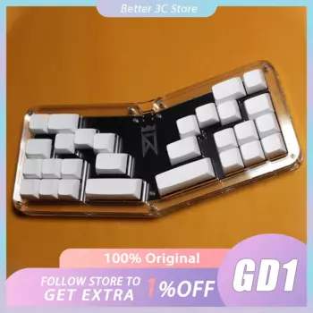 Мини-механическая клавиатура Winry GD1 с RGB-подсветкой, проводная игровая клавиатура с горячей заменой, эргономичная музыкальная игра, подарок для ПК, геймера