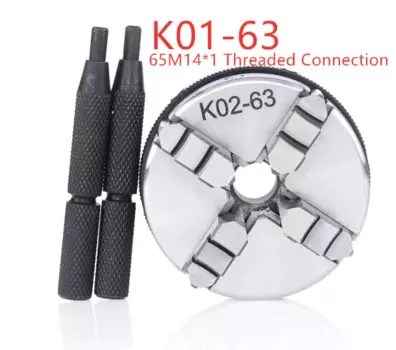 Мини-патрон K02-63/K01-63, 4 кулачковый ручной плотный патрон, шатун, вал двигателя, бусины, деревообрабатывающий маленький патрон