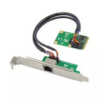 Мини-PCIe с одним портом RJ45 Gigabit Ethernet NIC Сетевая карта Intel 10/100/1000 Мбит/с JL82574L Чипсет Mini PCI-E