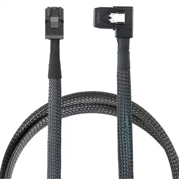 MINI SAS HD SFF-8643 4I — SAS SFF-8087 Серверный соединительный кабель с левым изгибом
