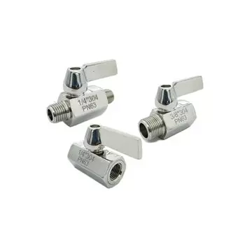 Мини шаровой кран из нержавеющей стали 304/316