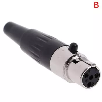 Mini XLR 3 4 Pin Female Plug ZMONH