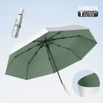 Мини-зонт от солнца титановое серебро