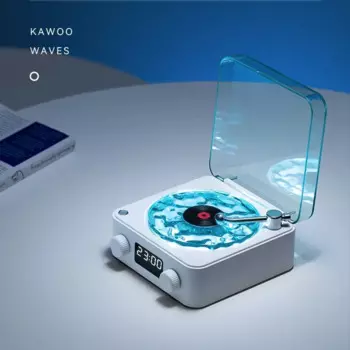 Миниатюрная Bluetooth-колонка с белым шумом в стиле ретро, портативная винтажная Bluetooth-Колонка для сна, сабвуфер с RGB-проекцией, поддержка TF-карты
