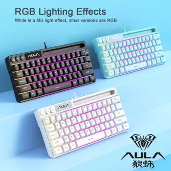 Миниатюрная Проводная клавиатура с Rgb-подсветкой для мальчиков и девочек