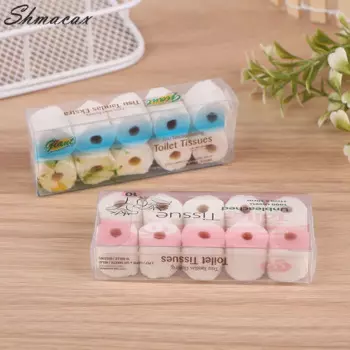 Миниатюрное бумажное полотенце для кукольного домика