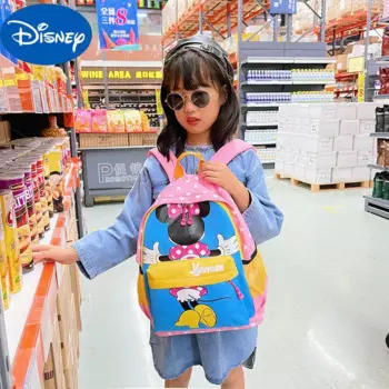 MINISO Disney 2023 Новый повседневный рюкзак с мультяшным принтом Микки и Минни академический вместительный школьный рюкзак школьные сумки для девочек