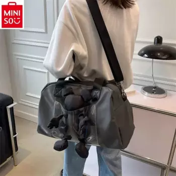 MINISO мультфильм Диснея Микки для студентов большая емкость легкая на одно плечо кросс-боди многофункциональная сумка