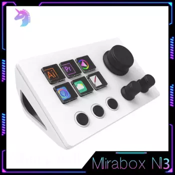 Mirabox N3 StreamDeck, 6 клавиш, глобальная версия, визуальная клавиатура, контроль создания живого контента, ЖК-Кнопка, потоковая панель, пользовательская кнопка