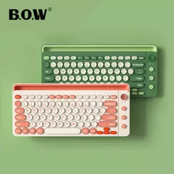 Многофункциональная Bluetooth-клавиатура b. O.W, бесшумная эргономичная клавиатура с 78 клавишами и держателем для планшета/телефона
