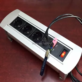 Многофункциональная розетка с двумя разъемами RJ45 и USB-портами