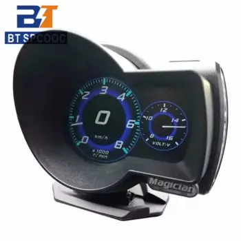 Многофункциональный манометр OBD, Автомобильный цифровой измеритель скорости и напряжения, тестер воды и сигнализации, Автоматическая диагностика