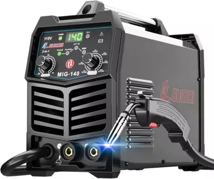 Многопроцессорный сварочный аппарат 3 в 1 140Amp MIG Welder, 110 В Flux Core MIG/Stick/Lift TIG