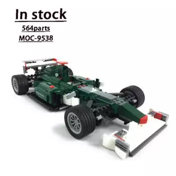 MOC-9538 F1 гоночный суперкар в сборе, сращивающиеся строительные блоки, модель MOC, Креативные Игрушки для мальчиков, Детский конструктор на день рождения, игрушки, подарки