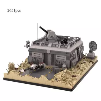 MOC Base Outpost Tatooine Строительный блок Головоломка Сборка Строительный блок Дети любят Коллекционные кирпичи Подарки Игрушки