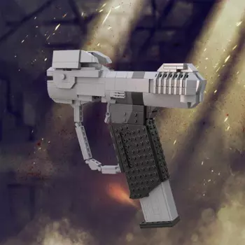 MOC Haloed боевой развивающийся конструктор M6D Magnum, набор строительных блоков, модель оружия, игрушки для детей, подарки