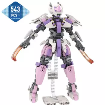 MOC Mecha женский робот мобильный костюм девушка модель строительные блоки экшн-фигурки идеи наборы конструктор кирпичи игрушки подарки