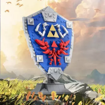 MOC Zeldaed Link Master Sword And Shield Building Block Мультяшные игры Фигурка Кирпичная модель игрушки для детей