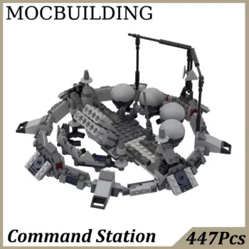 Модель командной станции MOC, конструктор, кирпичи, игрушки для строительства, подарок на день рождения