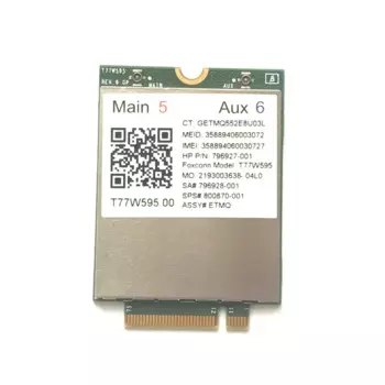 Модем Lt4120 X5 LTE T77W595 796928-001 4G WWAN M.2 150 Мбит/с для HP Probook/EliteBook 820 840 850 745 G3 640 650 645 G2