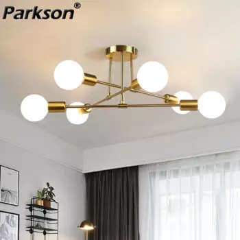 Потолочная люстра PARKSON золотая чёрная