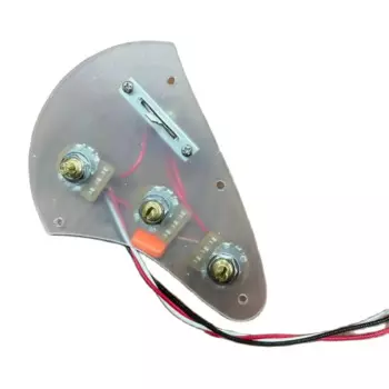 Модернизированная акриловая жгут проводов ST для гитары Pickguard CTS 250K, медные кастрюли с валом из латуни, оранжевые 473 400 В, крышки, запчасти для гитары