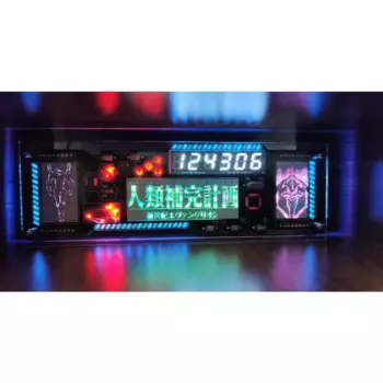 Модернизированный стол RGB с часами Cyberpunk из ЭВА с акриловым корпусом