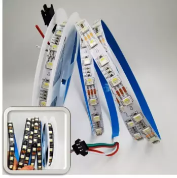 Модифицируемая Светодиодная лента SK6812 RGBW RGBWW 1 IC Drive, 12 В постоянного тока, 3 светодиода, светодиодная лента SMD5050 4 в 1, 60 светодиодов/м, одинаковая Пиксельная лента, аналогичная WS2812B 5 м
