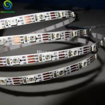 Модифицируемая светодиодная Пиксельная лента 5m 60 Светодиодный s/m DC5V SK6812MINI-3535, не водонепроницаемая, с 60 пикс./м; Белая печатная плата