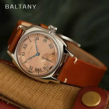 Модные наручные часы Baltany S4037 Tribute 1926, кварцевый механизм из нержавеющей стали, зеркальный Римский циферблат, водонепроницаемые часы 100 м