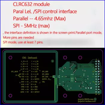 Модуль CLRC632, модуль считывания/записи RFID, 5 В или 3,3 В, макетная плата