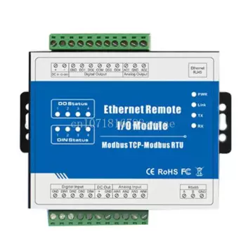 Модуль дистанционного ввода-вывода Modbus TCP Ethernet M100T, точное получение данных, 2 релейных выхода для промышленных измерений и систем управления