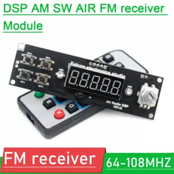 Модуль радиоресивера AM SW AIR FM, модуль цифровой тюнинг, Стереоусилитель мощности для авиационной башни, дистанционное управление