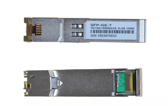 Модуль трансивера 1000BASE-T, 1,25G, SFP, медный, RJ45, 100 м, 3 шт.