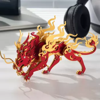 MOKR животные Цветные 3D металлические головоломки Nian Shou подарок и игрушки для детей взрослые обучение DIY головоломки модель