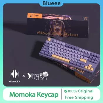 Momoka, колпачки для клавиш ПБТ двойного цвета, механическая клавиатура с индивидуальным дизайном в виде вишни, аксессуары для ПК, колпачки для клавиш