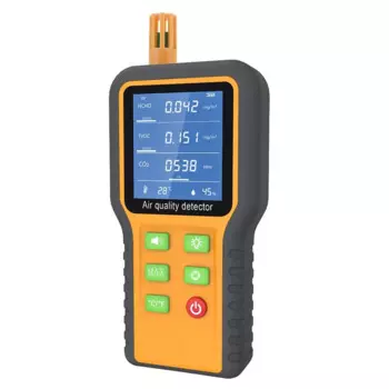 Монитор качества воздуха, детектор формальдегида CO2 TVOC/Temp./влажности в помещении с подсказкой зуммера, экран с подсветкой