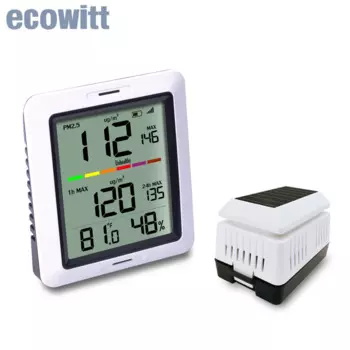 Монитор качества воздуха Ecowitt WH0290, многофункциональный детектор качества воздуха PM2.5 метр с внутренней температурой и влажностью