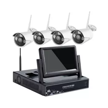 Мониторинг 4-канальная беспроводная домашняя безопасность ip-камера система видеонаблюдения сеть открытый видеорегистратор камера ip nvr 4-канальная система nvr
