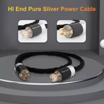 Monosaudio 99.998% чистый серебряный кабель питания США/ЕС AC аудиоусилитель