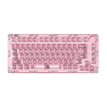 MonsGeek ICE75 Хрустальная механическая клавиатура с поддержкой RGB, горячая заменяемая клавиатура/Bluetooth 2,4/ГГц, Беспроводная игровая клавиатура с 82 клавишами