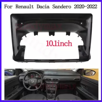 Монтажная панель 2DIN для Renault Sandero 2021 2022, автомобильный радиоприемник, панель приборной панели, рама для DVD, аудиоприборной панели, монтажный комплект для интерьера