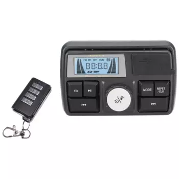 Мотоциклетная аудиосистема с MP3 радио, звуковая система, стереодинамики, Bluetooth, водонепроницаемая, FM, 5 функций, ЖК-дисплей, USB/SD/TF