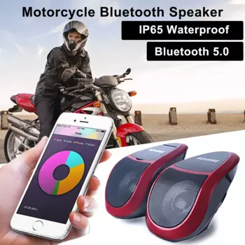 Мотоциклетные Bluetooth-колонки Водонепроницаемая система стереоаудиоусилителя Воспроизведение Bluetooth, FM-радио, воспроизведение U-диска